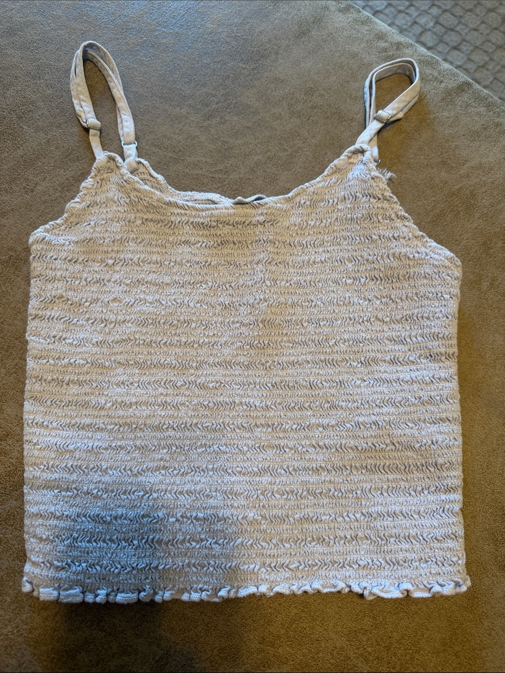 Textured Knit Cami Tank Top in Lavender